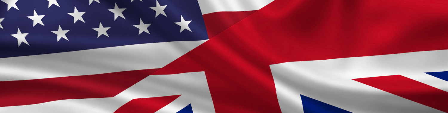Flaggen USA und UK
